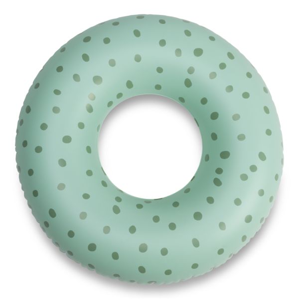 Bouée gonflable pois verts Ø 65 cm