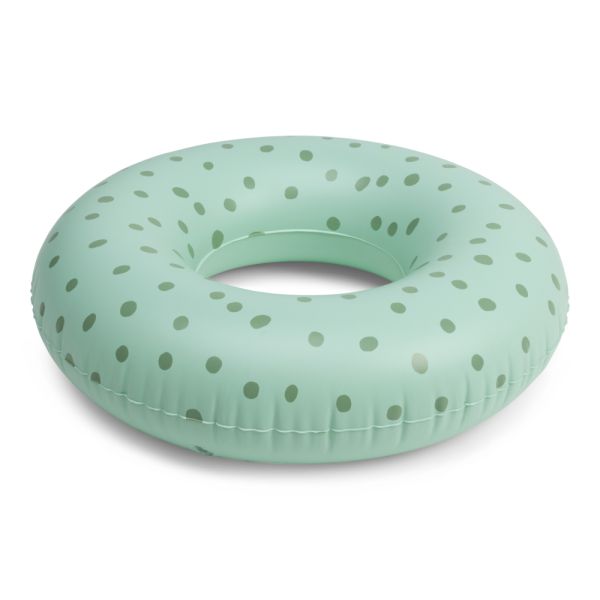 Bouée gonflable pois verts Ø 65 cm