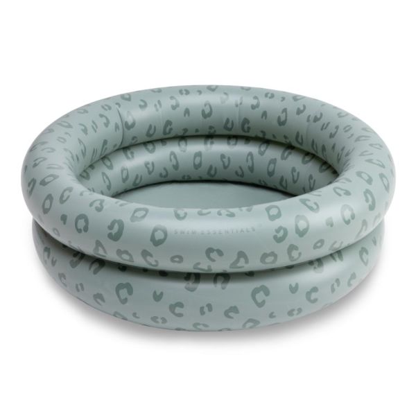 Piscine bébé Ø 60 cm Léopard vert 2 anneaux