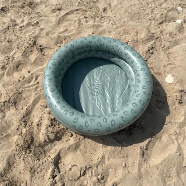 Piscine bébé Ø 60 cm Léopard vert 2 anneaux
