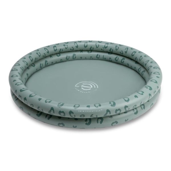 Piscine bébé Ø 100 cm léopard vert 2 anneaux