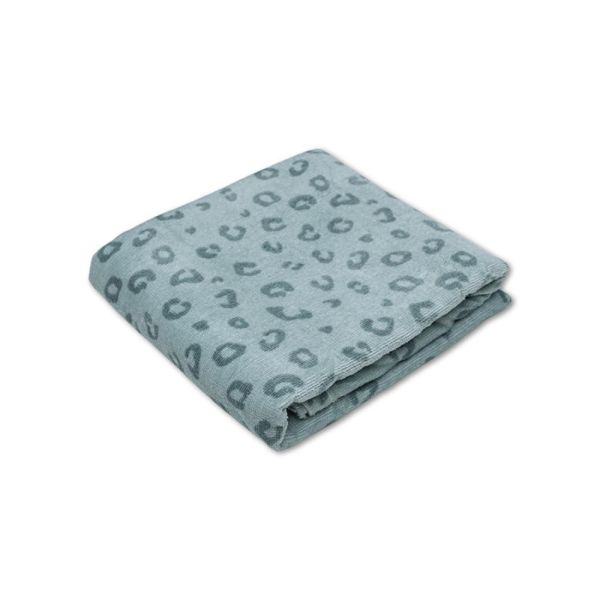 Serviette de plage coton 135 x 65 cm - Léopard vert