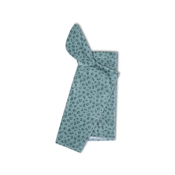 Poncho de plage léopard vert 65x65 cm