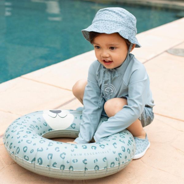Chapeau anti UV Léopard vert - 2-4 ans