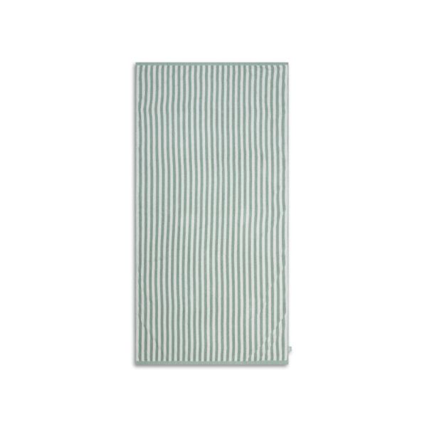 Serviette de plage coton 180 x 90 cm - Rayures vertes