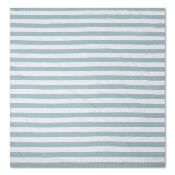 Serviettes de plage microfibre rayures vertes 180 x 180 cm