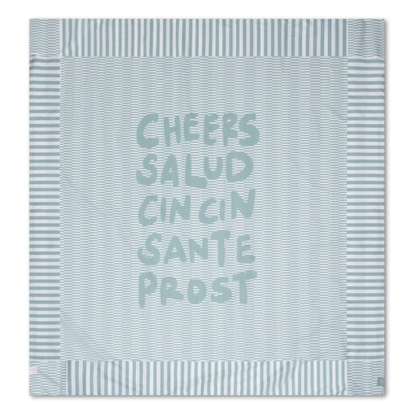 Serviettes de plage microfibre rayures vertes 180 x 180 cm