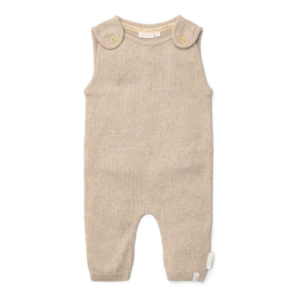 Grenouillère en tricot - Soft Beige - 0/1 mois