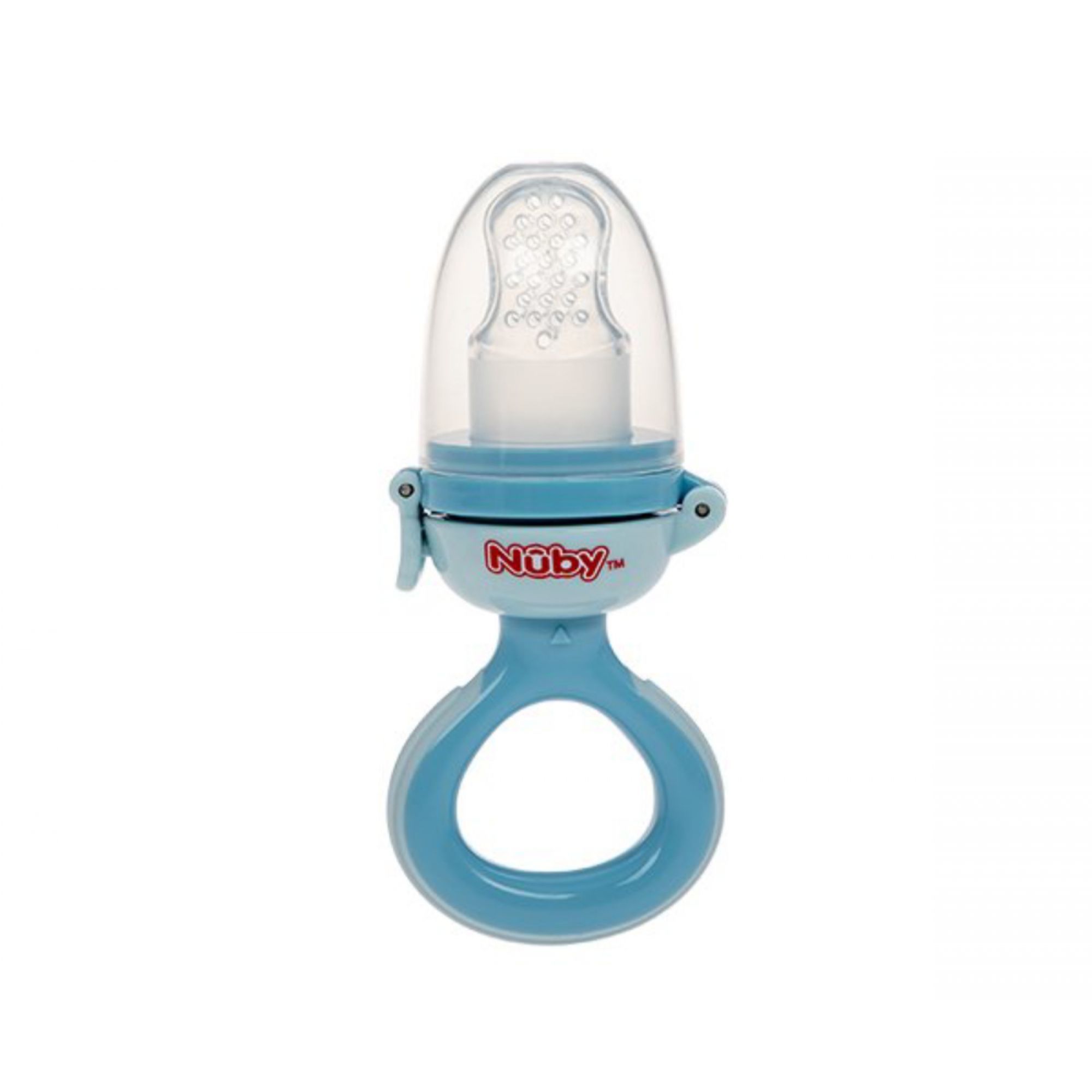 Grignoteur en silicone Bleu 6m+ Made in Bébé