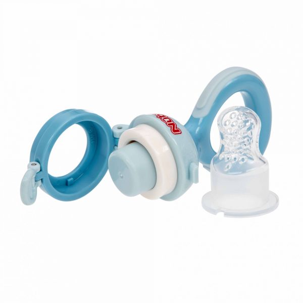 Grignoteuse en silicone Bleu