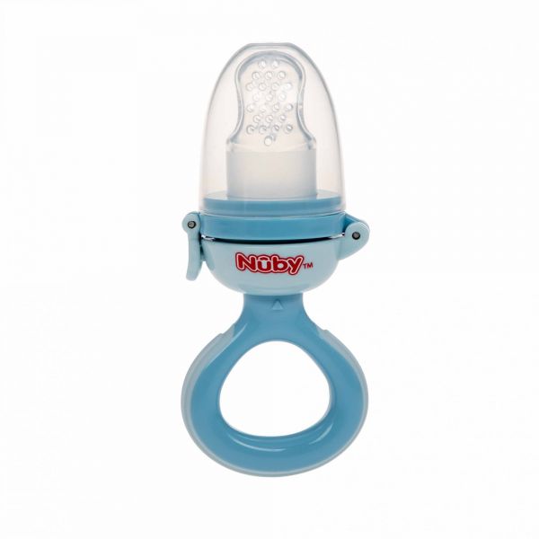 Grignoteuse en silicone Bleu