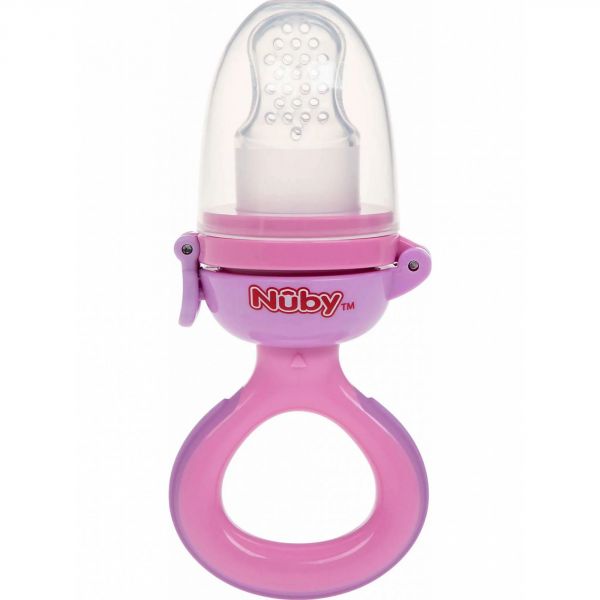 Grignoteuse en silicone Rose
