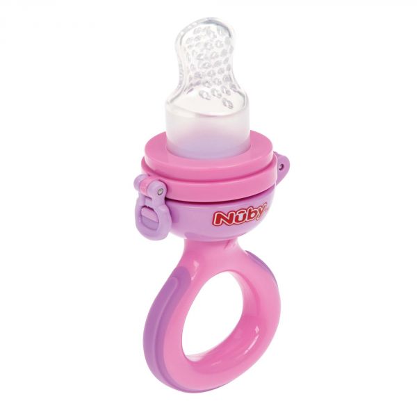 Grignoteuse en silicone Rose