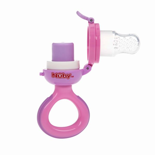 Grignoteuse en silicone Rose