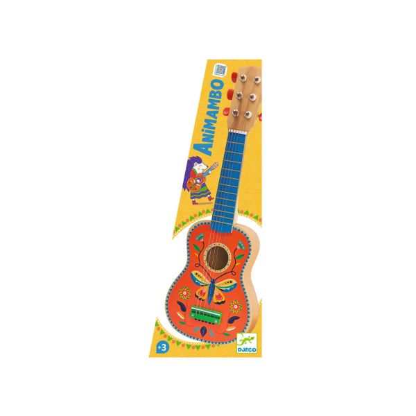 Guitare enfant 6 cordes métalliques petit modèle