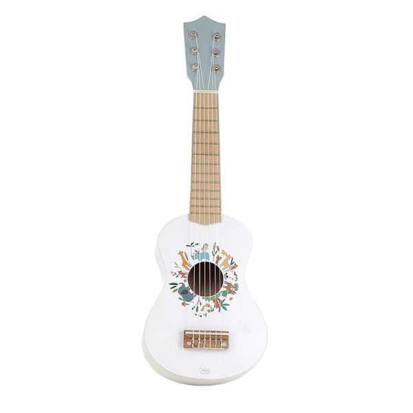 Guitare en bois blanc Les animaux du monde - Sarah Betz