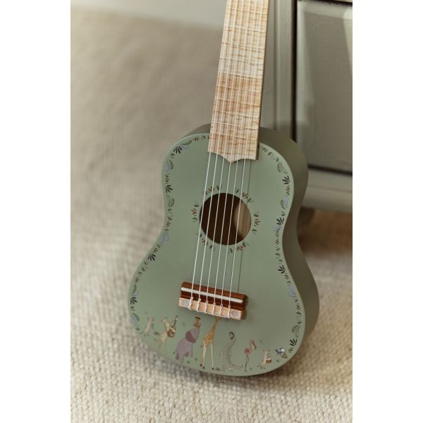 Guitare Verte en bois - Safari Friends
