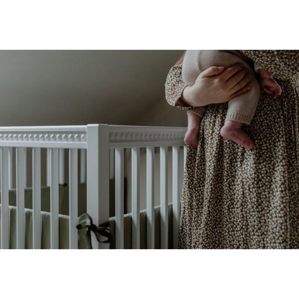 Lit bébé évolutif avec matelas - Blanc