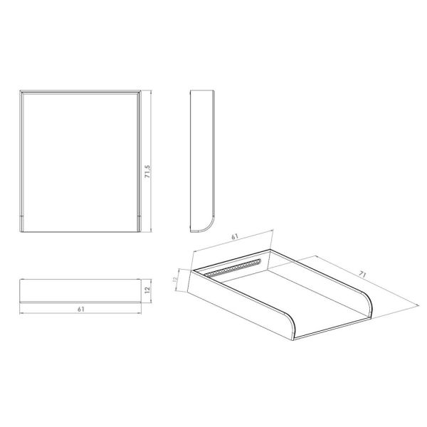 Plan à langer - Blanc