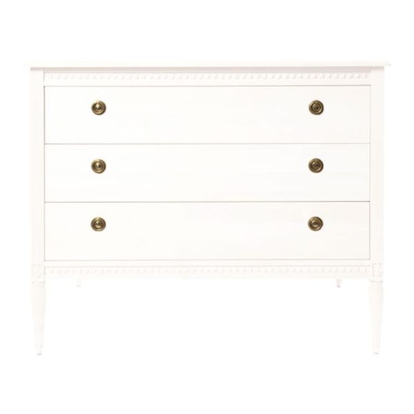 Commode 3 tiroirs Blanc