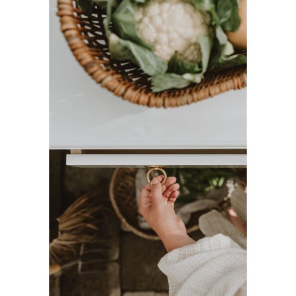 Commode 3 tiroirs Blanc