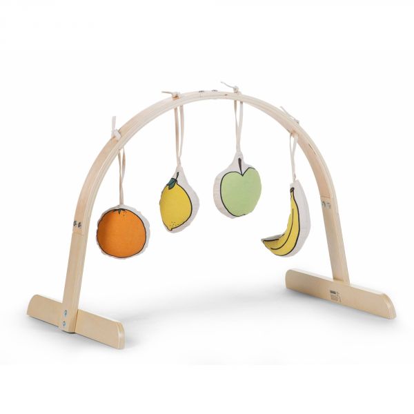 Lot de 4 jouets à suspendre gymtoys Canvas fruits