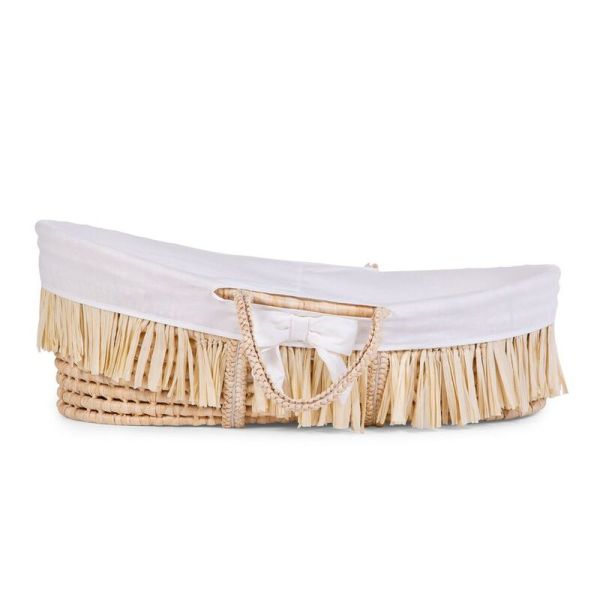 Habillage de couffin Moïse Jersey Blanc cassé