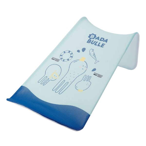 Transat de bain bleu motif pieuvre