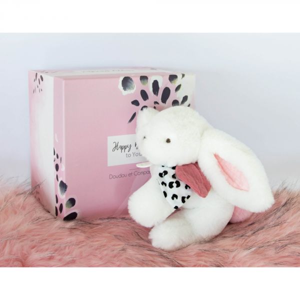 Doudou pantin Happy blush rose