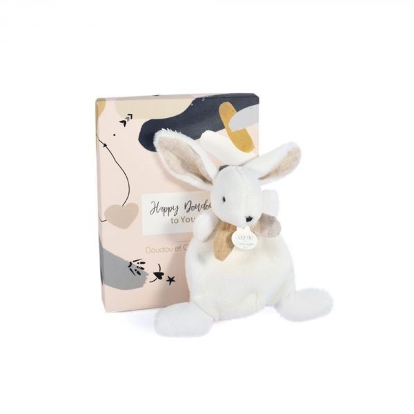 Doudou lapin 17cm Happy Wild