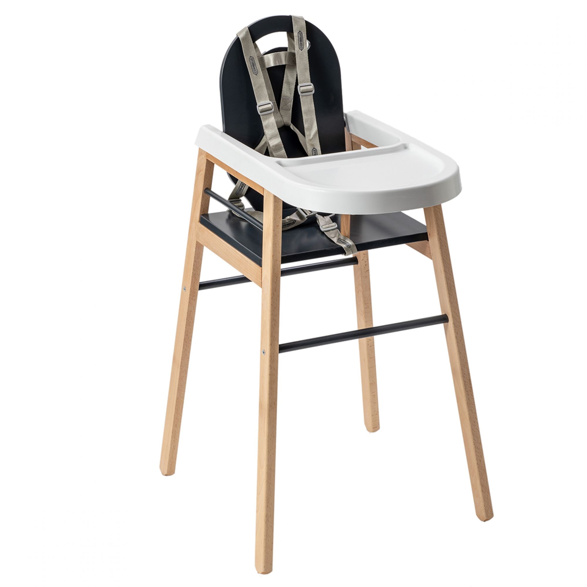 Harnais chaise haute Gris - Made in Bébé