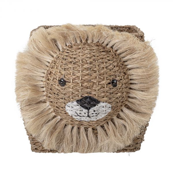 Panier de rangement Herbe de Bankuan avec couvercle - animaux Hérisson