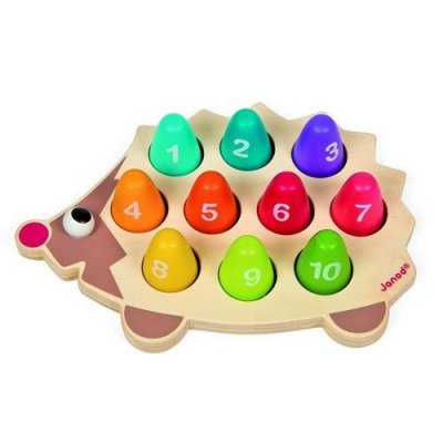 Hérisson chiffres i wood