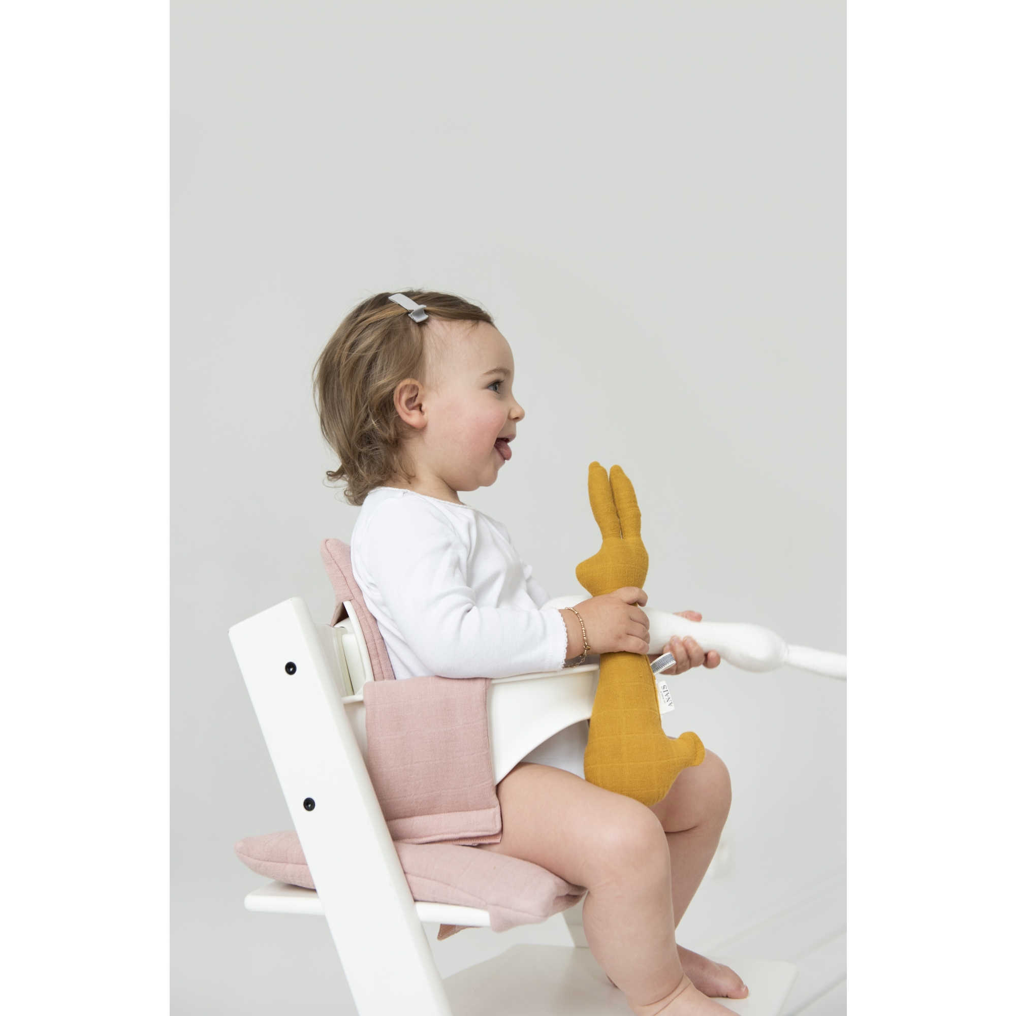 Trixie Coussin Chaise Haute Stokke Tripp Trapp Bliss Rose Made In Bebe