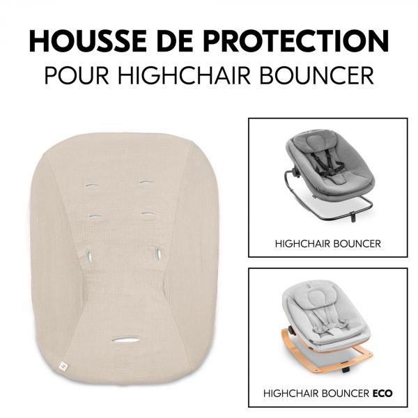 Housse pour transat bébé beige clair