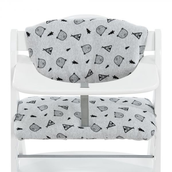 Coussin universel chaise haute - lapin gris - Les Enfants Rêveurs