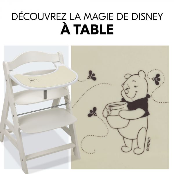 Set de table pour tablette de chaise haute mat Pooh Dusty Beige
