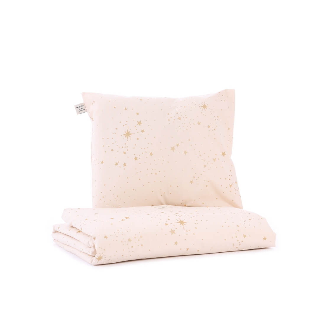 Nobodinoz Housse De Couette 70x140 Cm Himalaya Gold Stella Dream Pink Made In Bebe