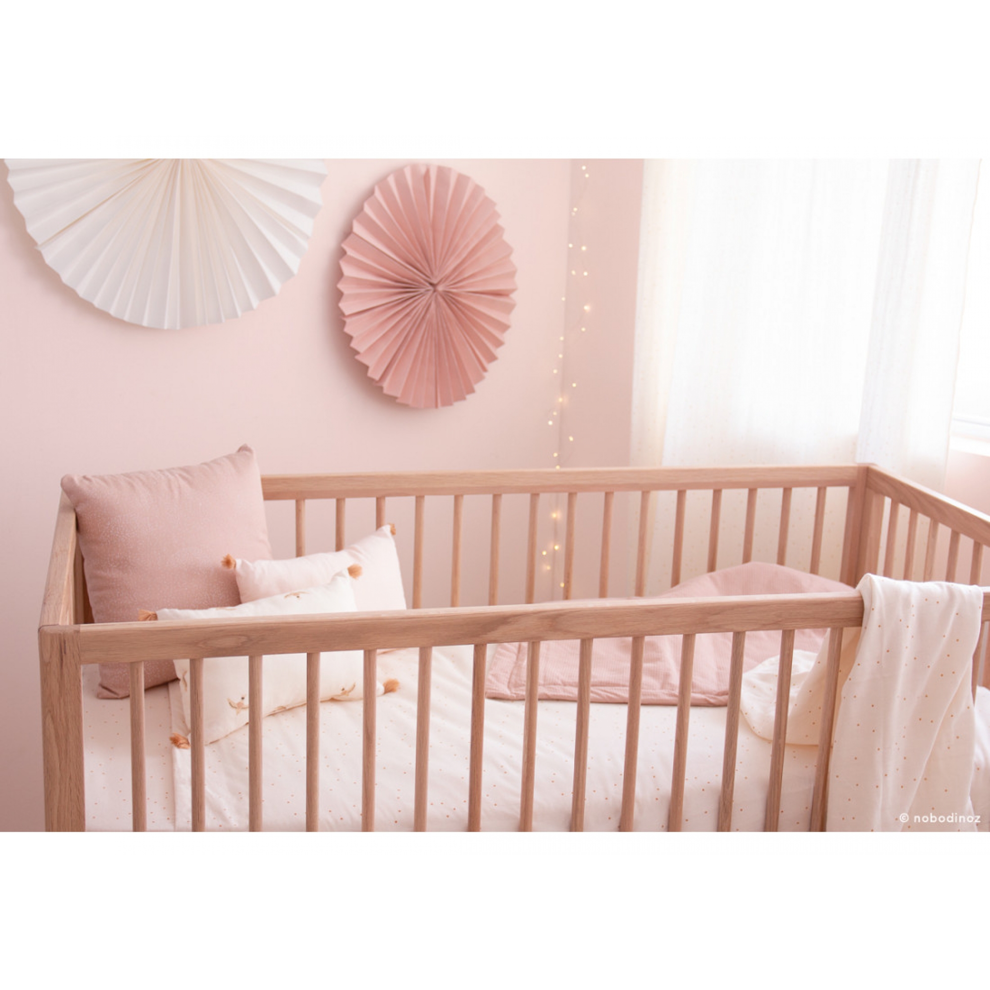Nobodinoz Housse De Couette 70x140 Cm Himalaya Honey Sweet Dots Made In Bebe