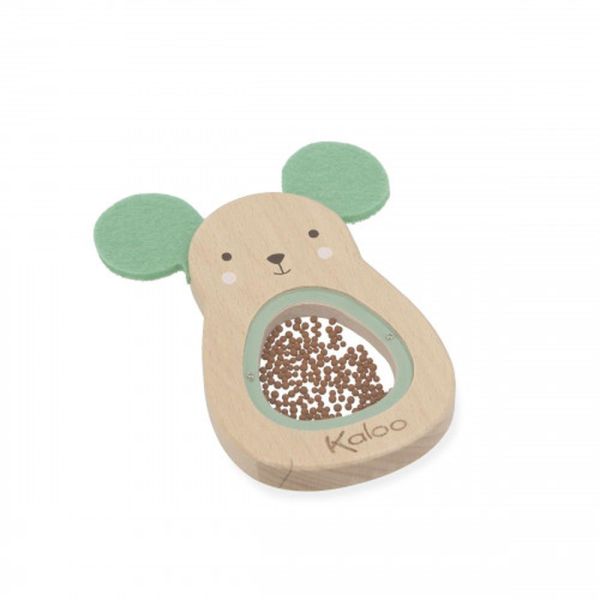 Hochet sonore en bois Souris