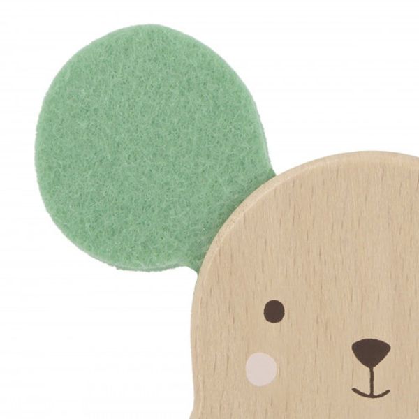 Hochet sonore en bois Souris