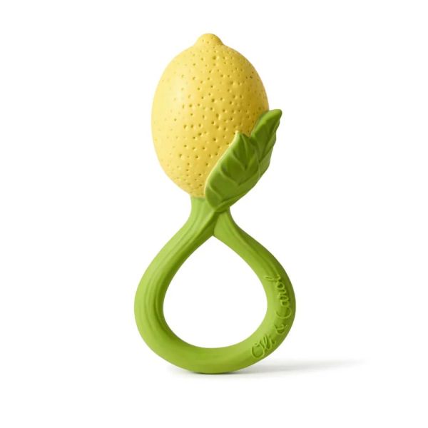 Hochet et anneau de dentition Citron