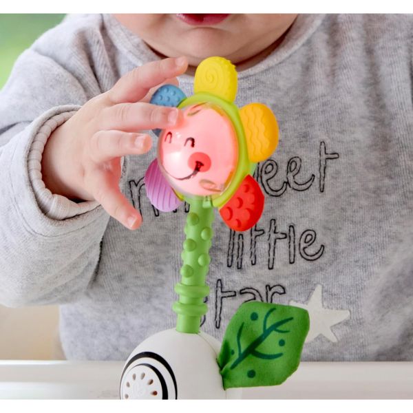 Hochet fleur musical multisensoriel pour bébé