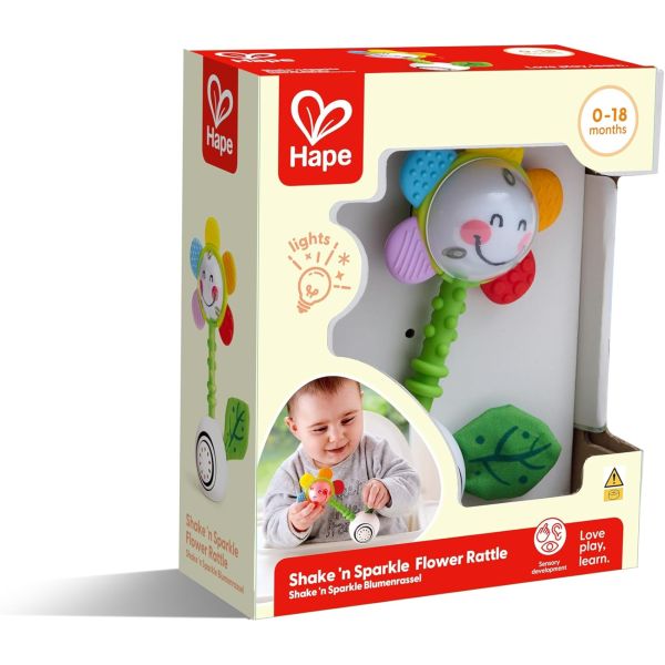 Hochet fleur musical multisensoriel pour bébé
