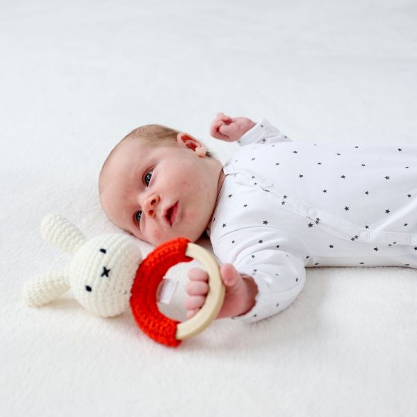 Hochet anneau de dentition Miffy pistache