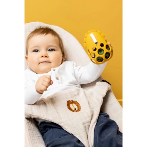Hochet sensoriel en silicone Mr. Lion