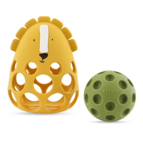 Hochet sensoriel en silicone Mr. Lion