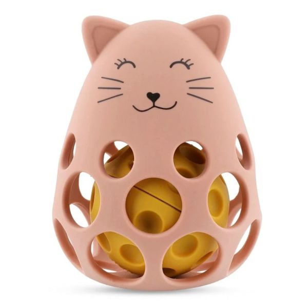 Hochet sensoriel en silicone Mrs. Cat