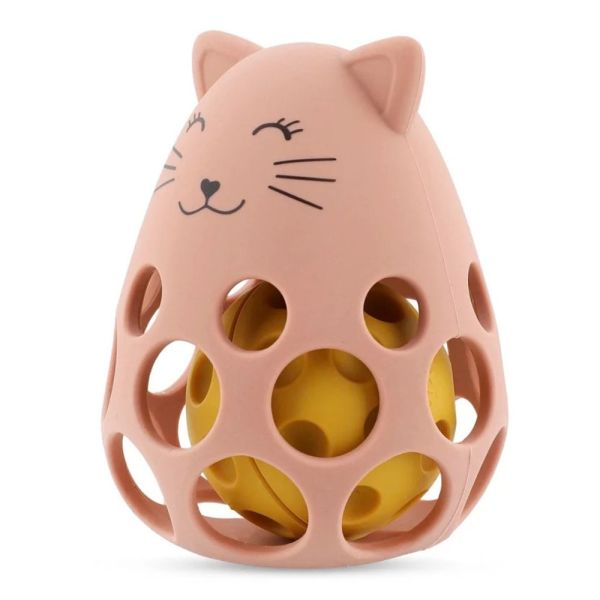 Hochet sensoriel en silicone Mrs. Cat