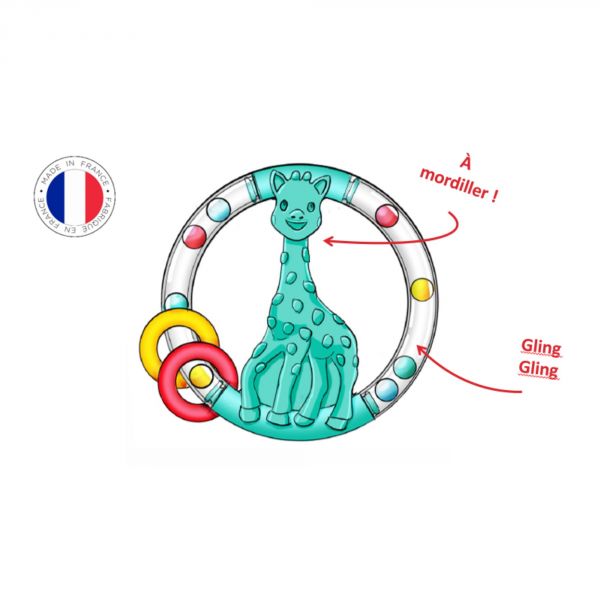 Hochet silhouette Sophie la girafe